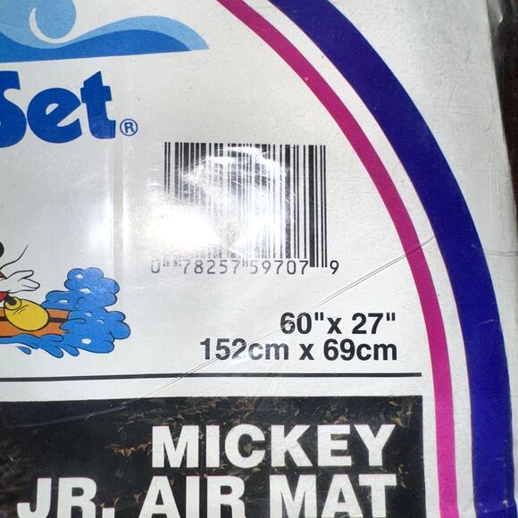 Vintage Mickey Mouse Intex Wet Set Disney Mickey & Pals Inflatable Jr. Air Mat - Picture 4 of 7
